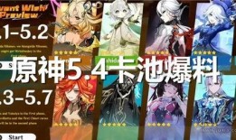 原神卡池爆料最新四星,神秘力量即将降临，四大亮点抢先看